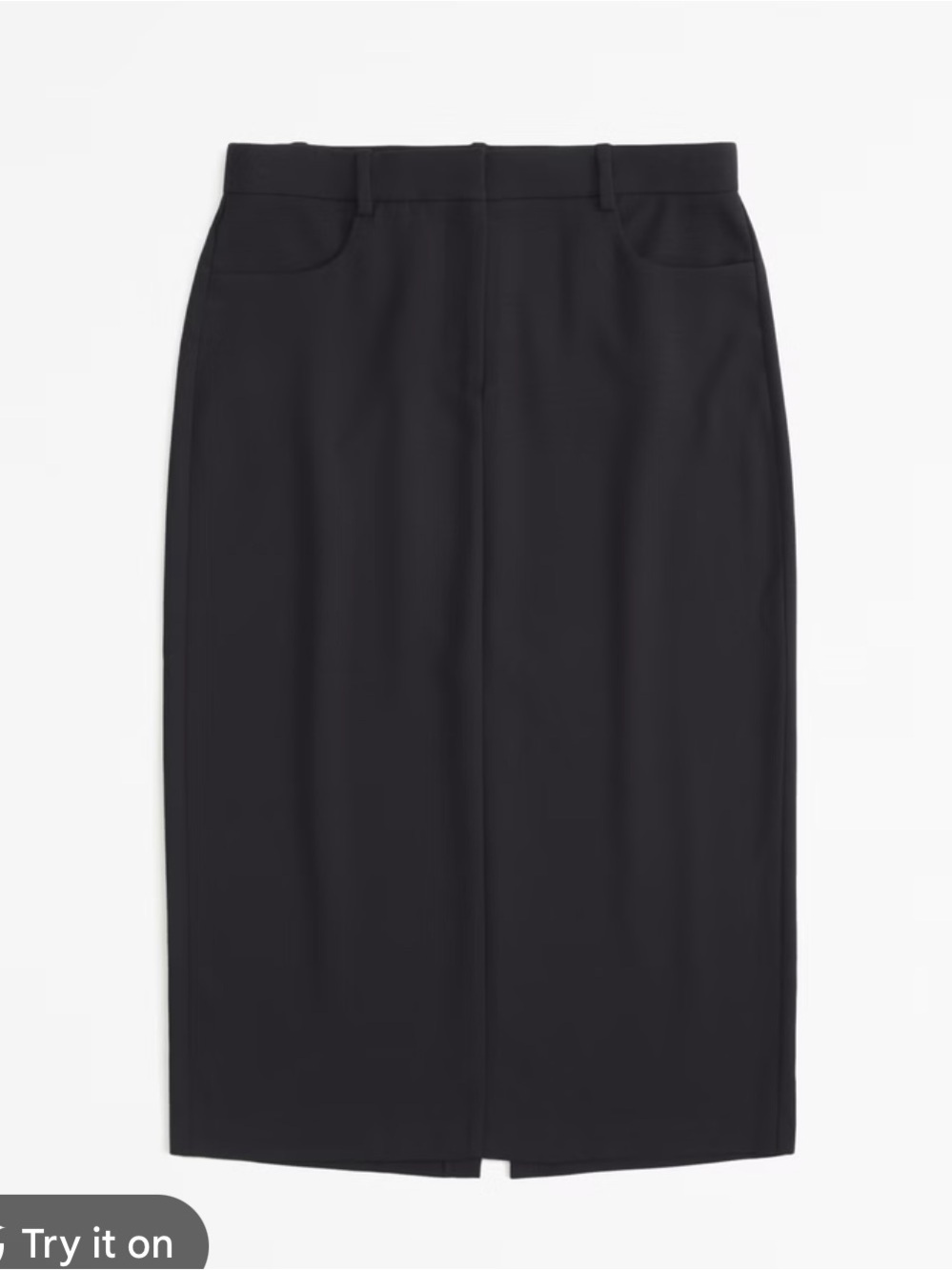 Abercrombie & Fitch Black Tailored Pencil Skirt